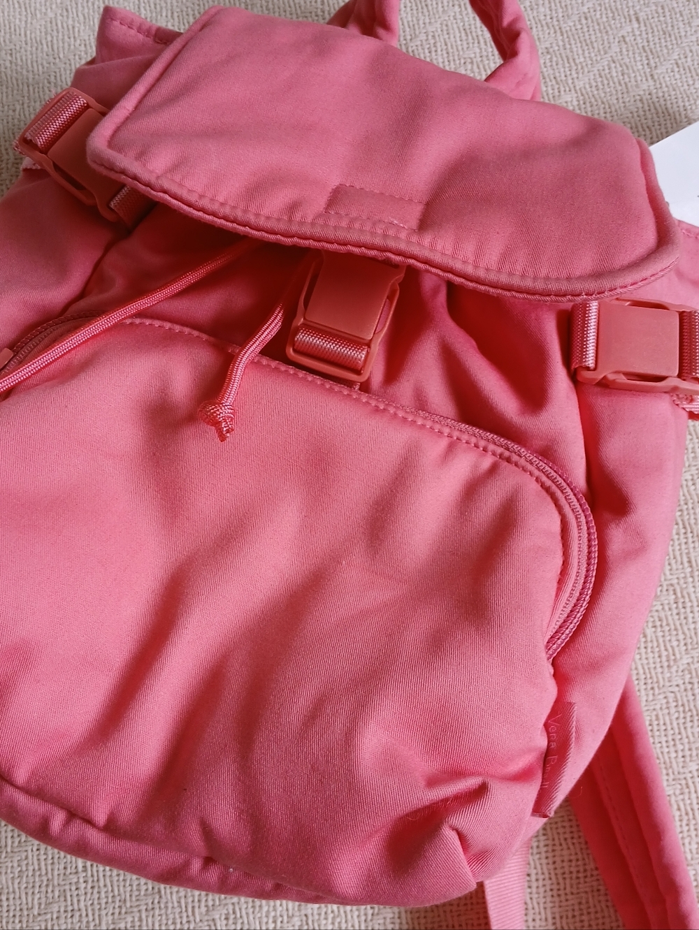 vera bradley ♡ utility mini backpack rogue rose pink class school gorpcore barbi - Picture 2 of 9